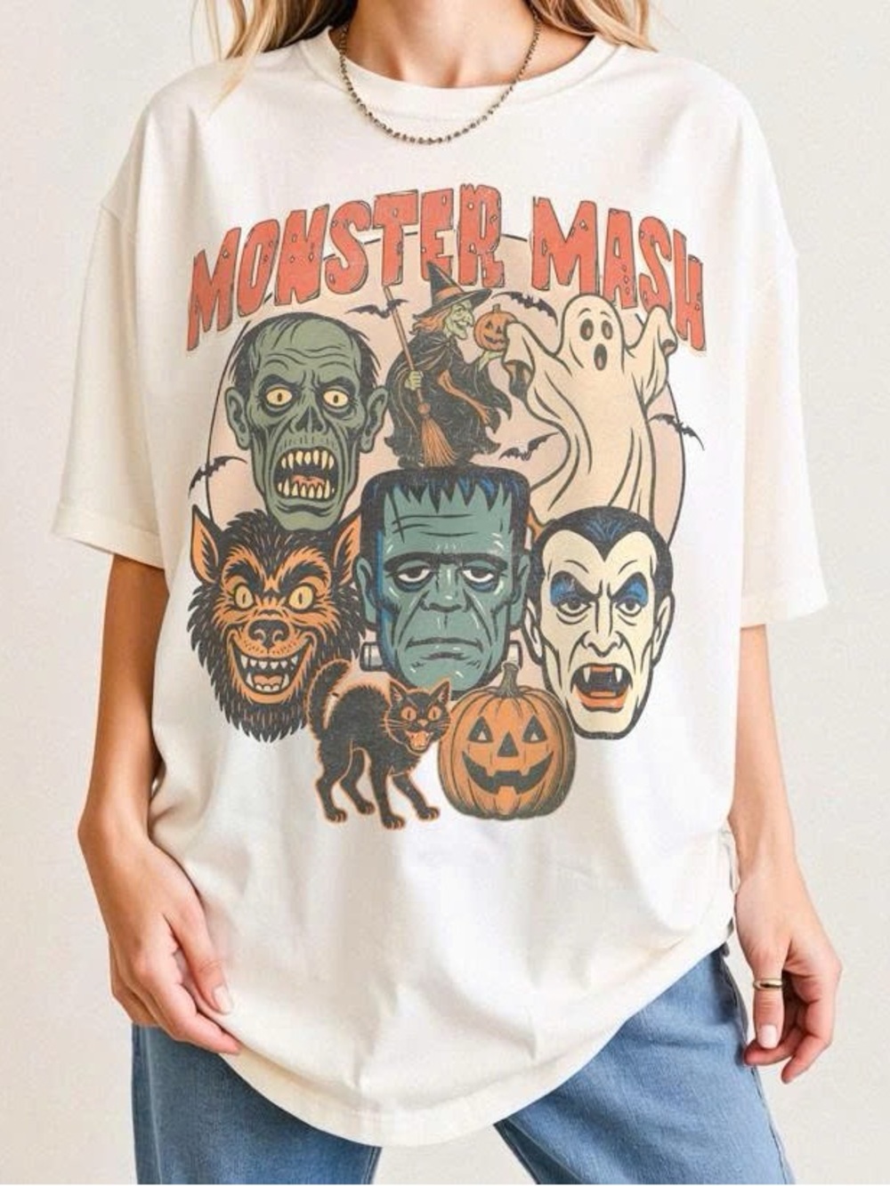 Cream 'Monster Mash' Short-Sleeve Graphic Tee